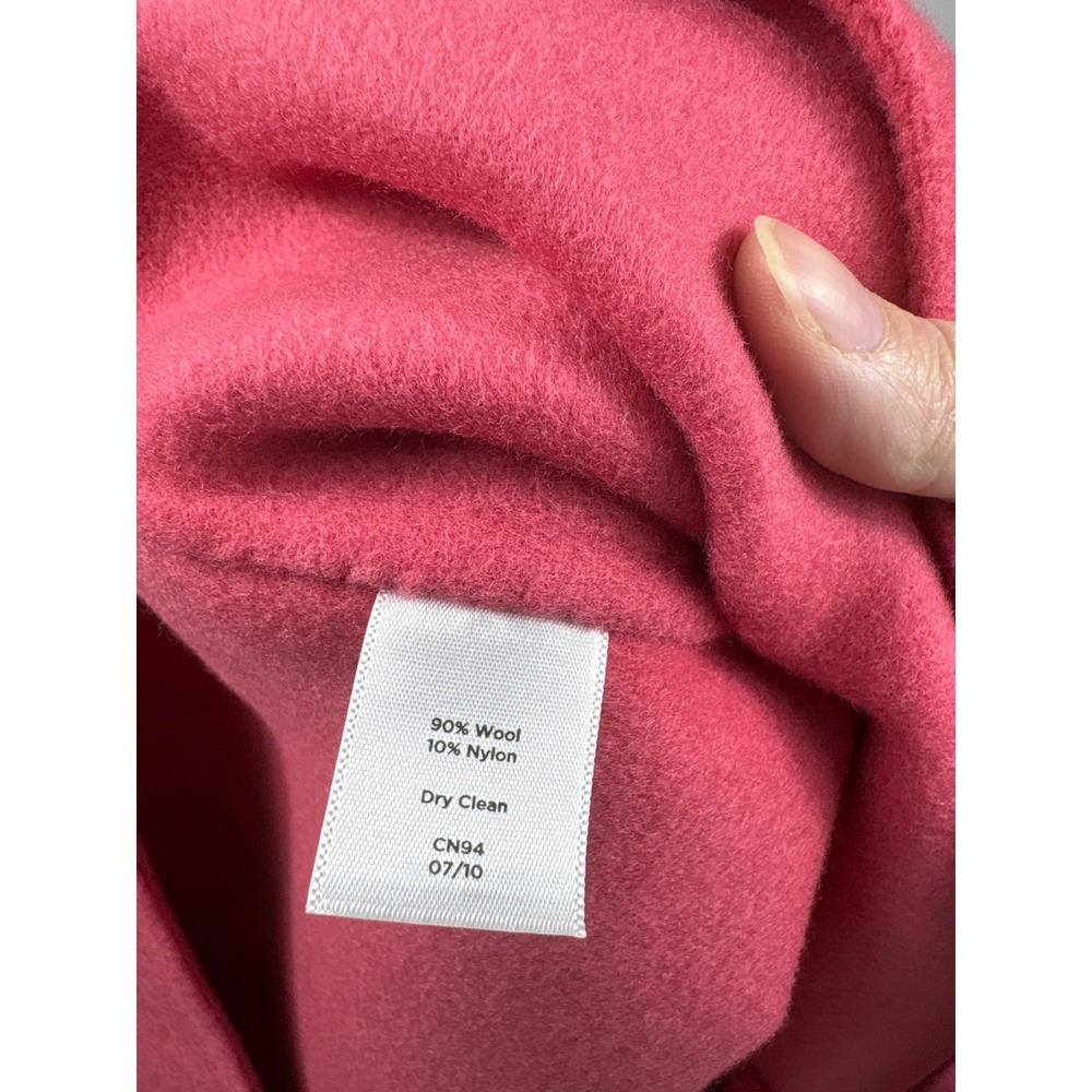 Talbots Pink Wool Blend Sheath Dress Womens 16 Sleeveless Career Preppy - Picture 7 of 7